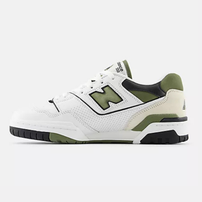 New Balance 550 - White/Dark Olive
