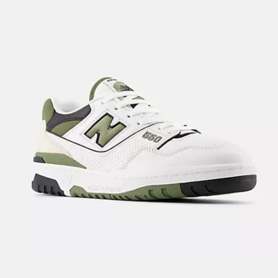 New Balance 550 - White/Dark Olive