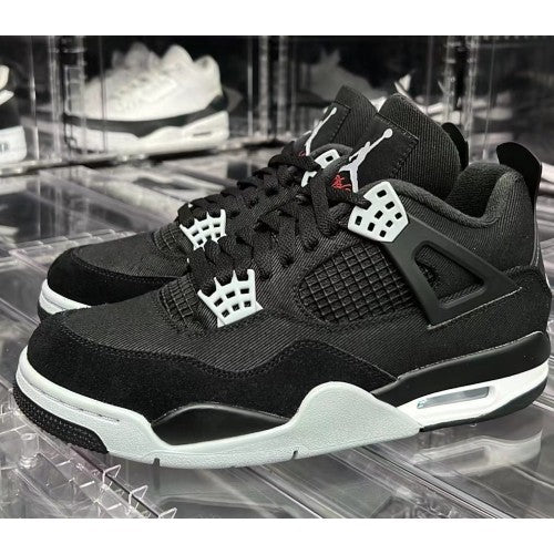 Jordan 4 Black Canvas